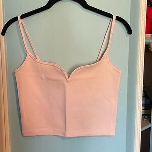 Abercrombie Light Pink Cropped Cami — Size S (NWT)